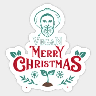 Merry Vegan Christmas Sticker